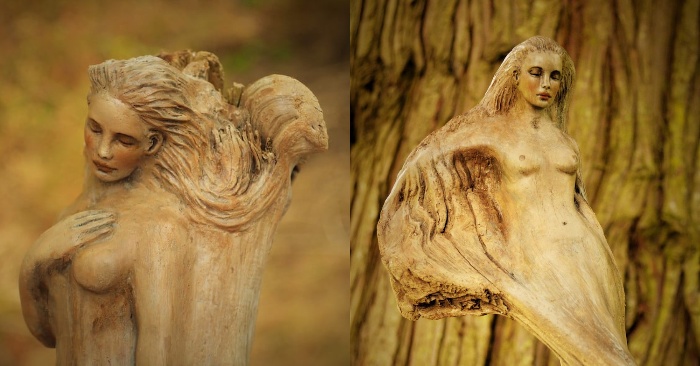  Fantastical Characters Emerge From Hand-Carved Driftwood Findings
