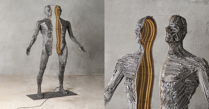  The inner light“ of body and soul is revealed through life-size human sculptures