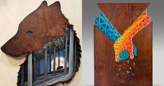  Wood sculptures with several layers that capture the magic of fairytale forests
