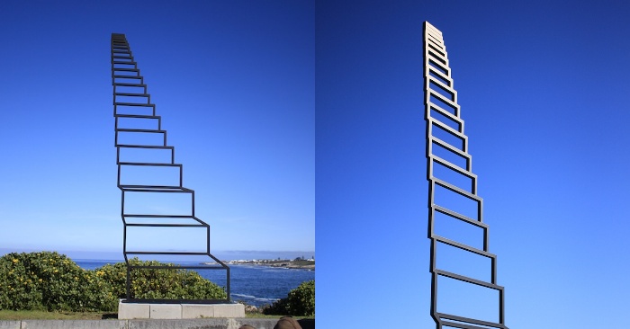  A stunning sculpture called „Staircase to Heaven“ is actually a perplexing optical illusion