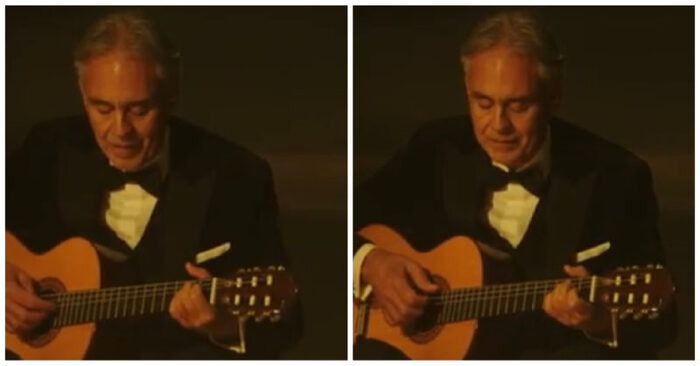  Great performance: Bocelli and his daughter had a great performance and won people’s hearts