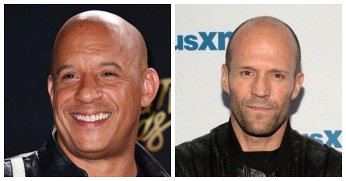 Bald with hair: this is what famous bald stars actually looked like if ...
