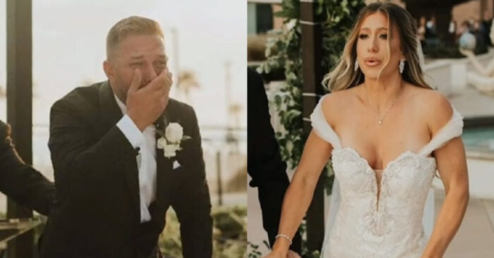  A touching story: the groom immediately burst into tears when he saw the bride, because this was impossible