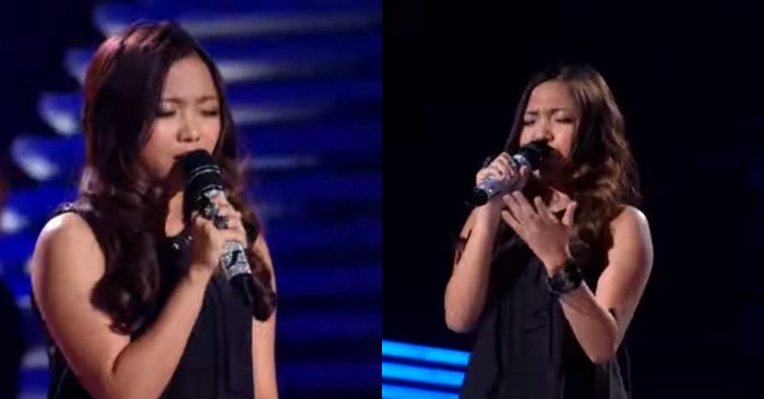  This is a great performance: even the pianist could not stand it when the young girl sang